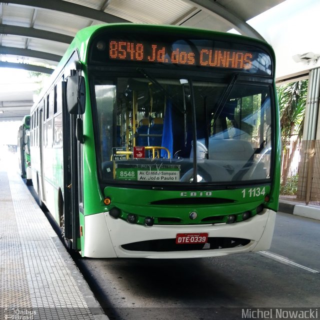 Viação Santa Brígida 1 1134 na cidade de São Paulo, São Paulo, Brasil, por Michel Nowacki. ID da foto: 5907710.