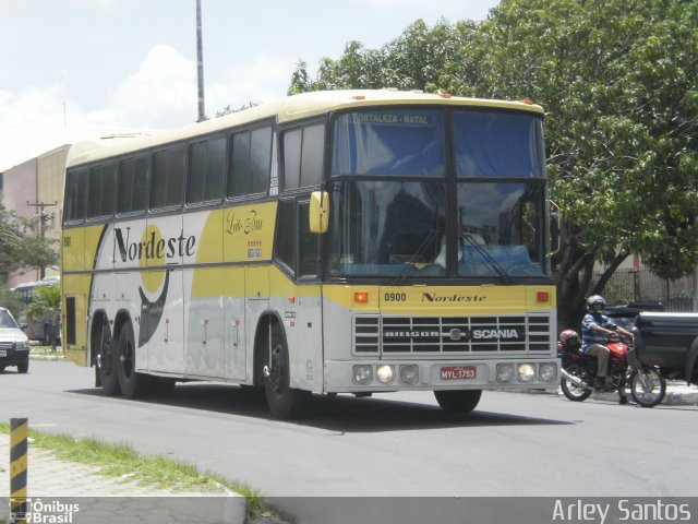 Viação Nordeste 0900 na cidade de Fortaleza, Ceará, Brasil, por Francisco Arley da Silva Santos. Número da foto: #5906604.