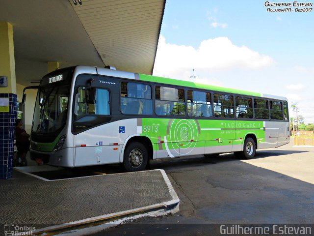 Viação Garcia 8913 na cidade de Rolândia, Paraná, Brasil, por Guilherme Estevan. Número da foto: #5907575.