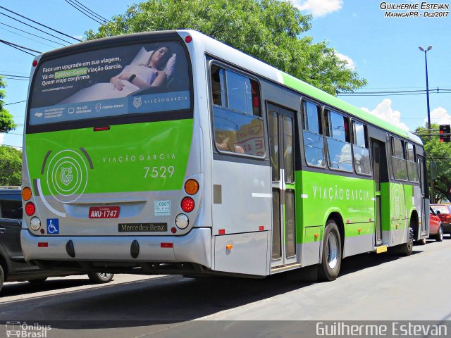 Viação Garcia 7529 na cidade de Maringá, Paraná, Brasil, por Guilherme Estevan. ID da foto: 5907610.