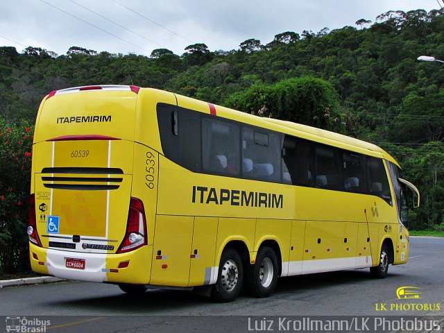 Viação Itapemirim 60539 na cidade de Juiz de Fora, Minas Gerais, Brasil, por Luiz Krolman. ID da foto: 5906967.