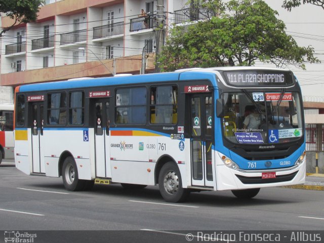 Transportadora Globo 761 na cidade de Recife, Pernambuco, Brasil, por Rodrigo Fonseca. Número da foto: #5907349.