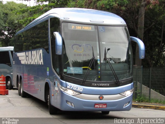 Viação Águia Branca 27030 na cidade de São Paulo, São Paulo, Brasil, por Rodrigo  Aparecido. ID da foto: 5852287.