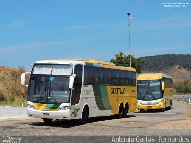 Empresa Gontijo de Transportes 11960 na cidade de João Monlevade, Minas Gerais, Brasil, por Antonio Carlos Fernandes. ID da foto: 5852112.