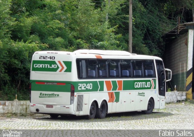 Empresa Gontijo de Transportes 21240 na cidade de Manhuaçu, Minas Gerais, Brasil, por Fábio Sales. Número da foto: #5851451.