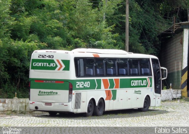 Empresa Gontijo de Transportes 21240 na cidade de Manhuaçu, Minas Gerais, Brasil, por Fábio Sales. ID da foto: 5851451.