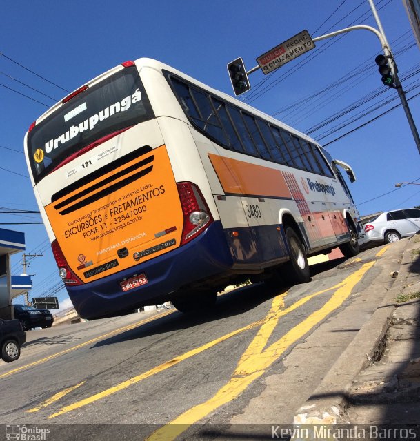 Auto Viação Urubupungá 3480 na cidade de Osasco, São Paulo, Brasil, por Kevin Miranda Barros. Número da foto: #5908232.
