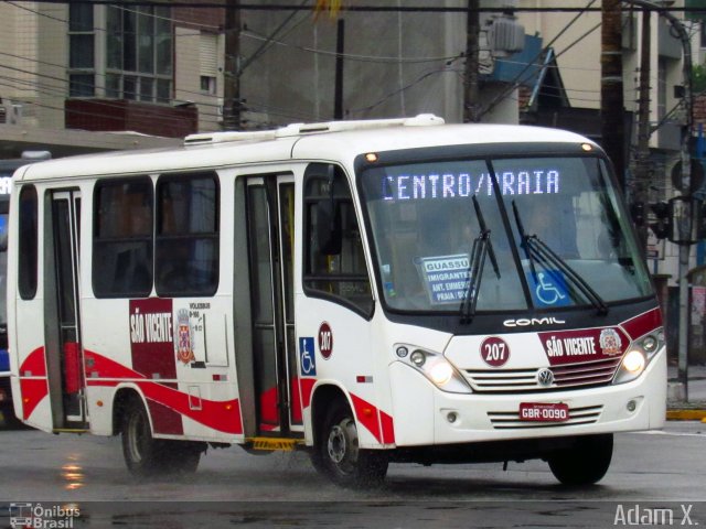 Transporte Alternativo de São Vicente 207 na cidade de São Vicente, São Paulo, Brasil, por Adam Xavier Rodrigues Lima. ID da foto: 5908002.