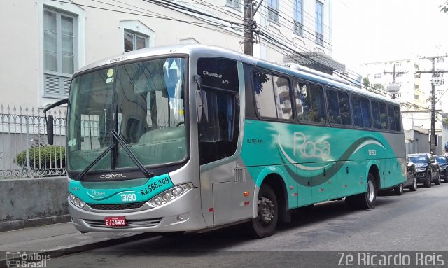 Rosa Turismo 13178 na cidade de Petrópolis, Rio de Janeiro, Brasil, por Zé Ricardo Reis. ID da foto: 5909485.