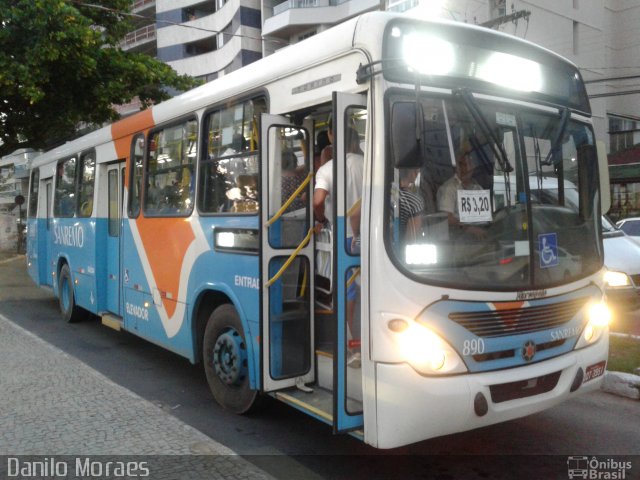 Viação Sanremo 890 na cidade de Vila Velha, Espírito Santo, Brasil, por Danilo Moraes. Número da foto: #5909612.