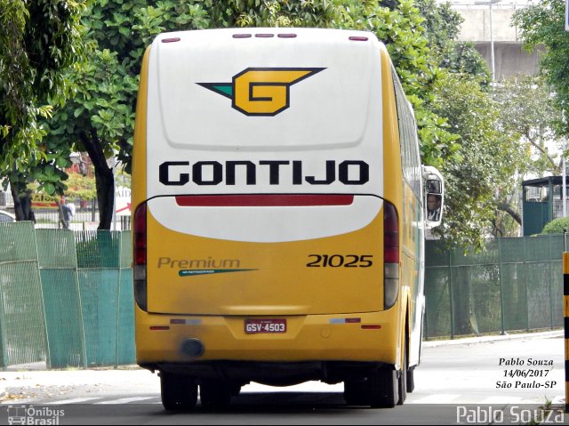 Empresa Gontijo de Transportes 21025 na cidade de São Paulo, São Paulo, Brasil, por Pablo Souza. ID da foto: 5853679.