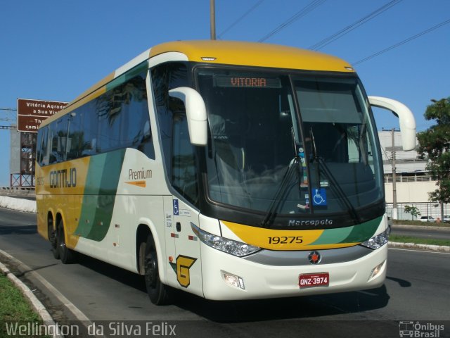 Empresa Gontijo de Transportes 19275 na cidade de Vitória, Espírito Santo, Brasil, por Wellington  da Silva Felix. Número da foto: #5854822.