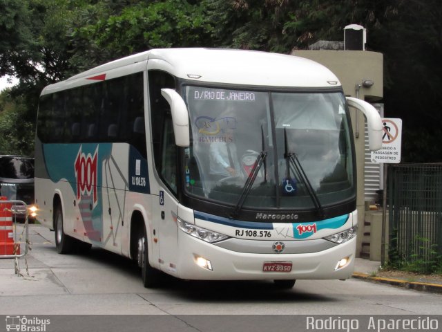 Auto Viação 1001 RJ 108.576 na cidade de São Paulo, São Paulo, Brasil, por Rodrigo  Aparecido. ID da foto: 5854864.