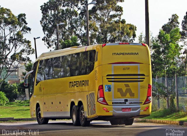 Viação Itapemirim 60759 na cidade de Vila Velha, Espírito Santo, Brasil, por Douglas Yuri. ID da foto: 5854220.