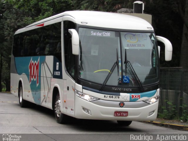 Auto Viação 1001 RJ 108.378 na cidade de São Paulo, São Paulo, Brasil, por Rodrigo  Aparecido. ID da foto: 5854952.