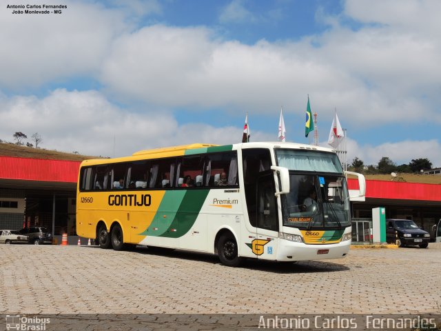 Empresa Gontijo de Transportes 12660 na cidade de João Monlevade, Minas Gerais, Brasil, por Antonio Carlos Fernandes. Número da foto: #5854269.
