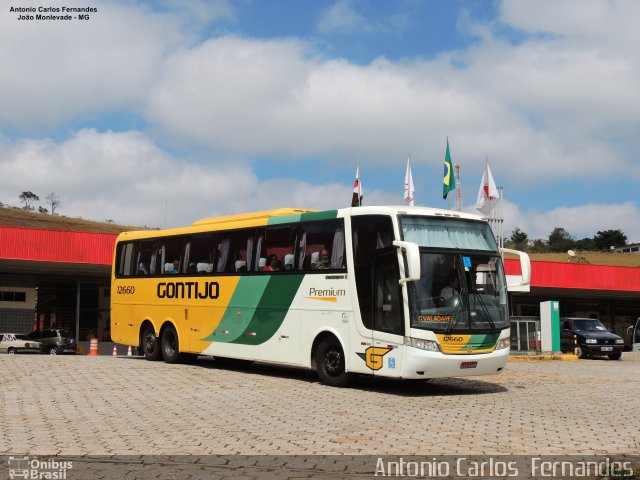 Empresa Gontijo de Transportes 12660 na cidade de João Monlevade, Minas Gerais, Brasil, por Antonio Carlos Fernandes. ID da foto: 5854269.