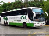 Viação Continental de Transportes 1067 na cidade de São Paulo, São Paulo, Brasil, por Leonardo Fidelli. Número da foto: #5854119.