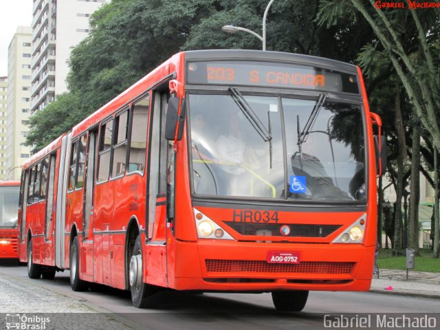 Auto Viação Redentor HR034 na cidade de Curitiba, Paraná, Brasil, por Gabriel Machado. Número da foto: #5857024.
