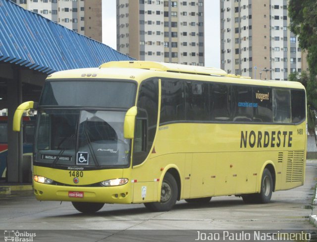 Viação Nordeste 1480 na cidade de Natal, Rio Grande do Norte, Brasil, por Joao Paulo Nascimento Silva. Número da foto: #5856032.