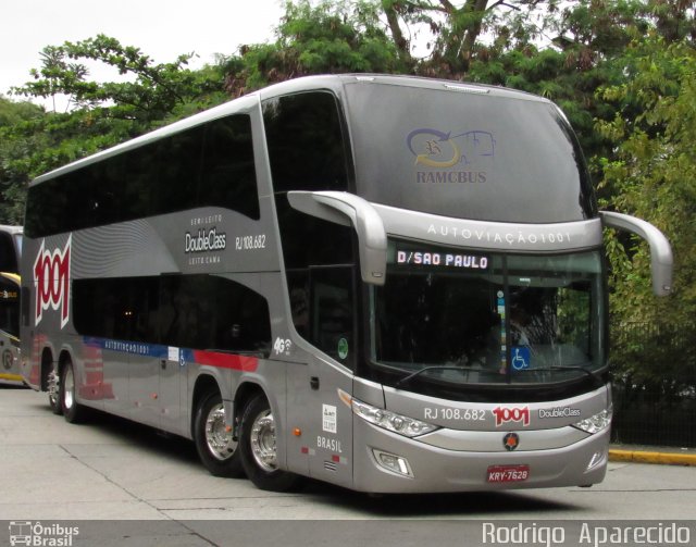 Auto Viação 1001 RJ 108.682 na cidade de São Paulo, São Paulo, Brasil, por Rodrigo  Aparecido. Número da foto: #5856704.