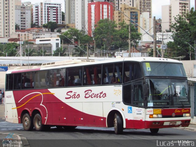 Viação São Bento Ribeirão Preto 1430 na cidade de Ribeirão Preto, São Paulo, Brasil, por Lucas Vieira. ID da foto: 5856057.