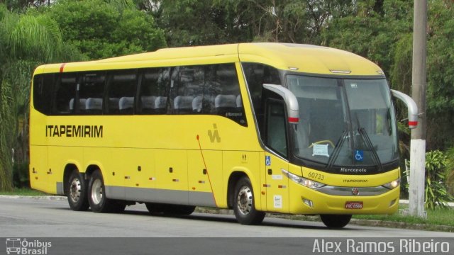 Viação Itapemirim 60733 na cidade de Taubaté, São Paulo, Brasil, por Alex Ramos Ribeiro. ID da foto: 5857221.