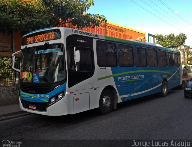 Viação Ponte Coberta RJ 190.083 na cidade de Nova Iguaçu, Rio de Janeiro, Brasil, por Jorge Lucas Araújo. Número da foto: #5857311.
