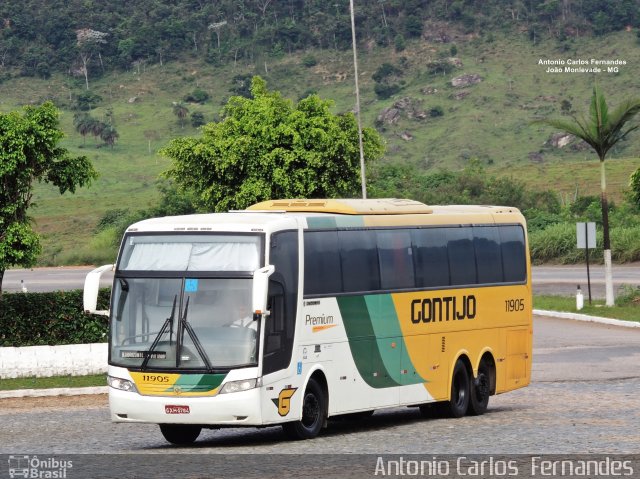 Empresa Gontijo de Transportes 11905 na cidade de João Monlevade, Minas Gerais, Brasil, por Antonio Carlos Fernandes. ID da foto: 5855725.