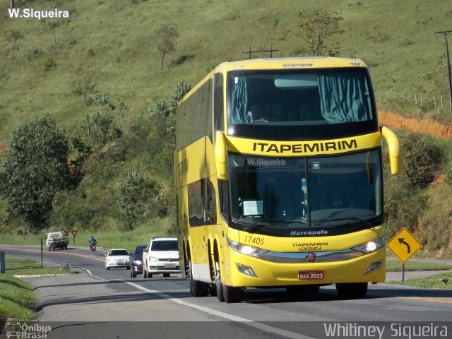 Viação Itapemirim 17405 na cidade de Viana, Espírito Santo, Brasil, por Whitiney Siqueira. Número da foto: #5857794.