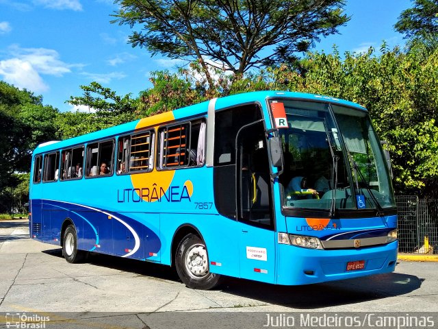 Litorânea Transportes Coletivos 7857 na cidade de São Paulo, São Paulo, Brasil, por Julio Medeiros. ID da foto: 5858796.