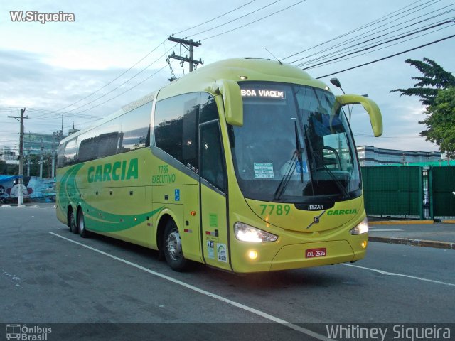 Viação Garcia 7789 na cidade de São Paulo, São Paulo, Brasil, por Whitiney Siqueira. ID da foto: 5860389.