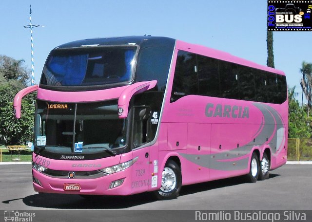 Viação Garcia 7289 na cidade de Rolândia, Paraná, Brasil, por Romílio Busólogo Silva . Número da foto: #5862037.