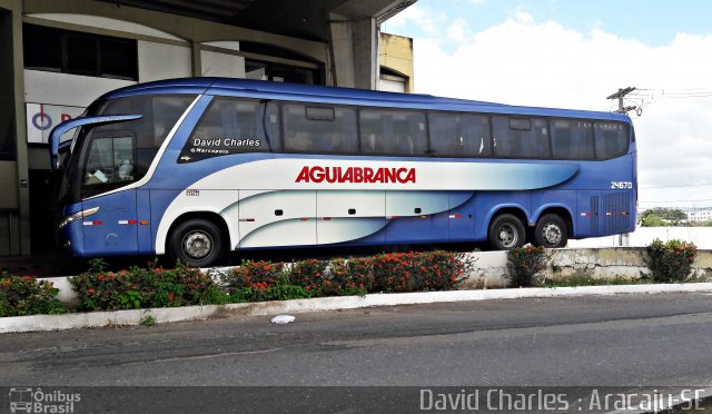 Viação Águia Branca 24670 na cidade de Aracaju, Sergipe, Brasil, por David  Souza. ID da foto: 5863169.