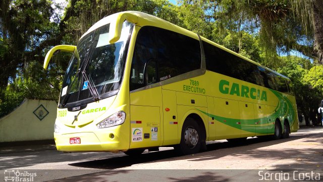 Viação Garcia 7889 na cidade de Rio de Janeiro, Rio de Janeiro, Brasil, por Sérgio Costa. ID da foto: 5863313.