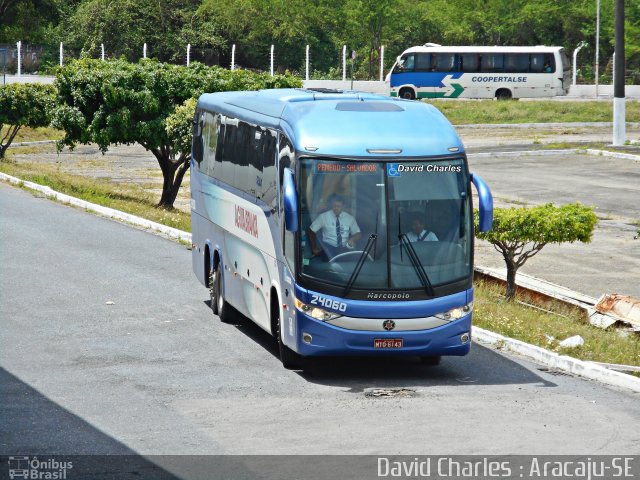 Viação Águia Branca 24060 na cidade de Aracaju, Sergipe, Brasil, por David  Souza. ID da foto: 5863182.