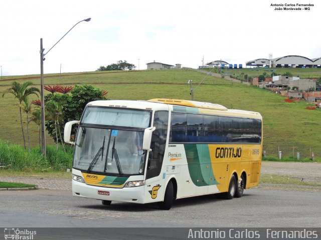 Empresa Gontijo de Transportes 11695 na cidade de João Monlevade, Minas Gerais, Brasil, por Antonio Carlos Fernandes. ID da foto: 5863776.