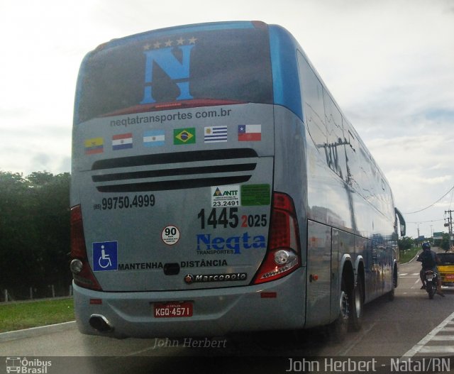 Neqta Transportes 025 na cidade de Natal, Rio Grande do Norte, Brasil, por John Herbert. ID da foto: 5863904.