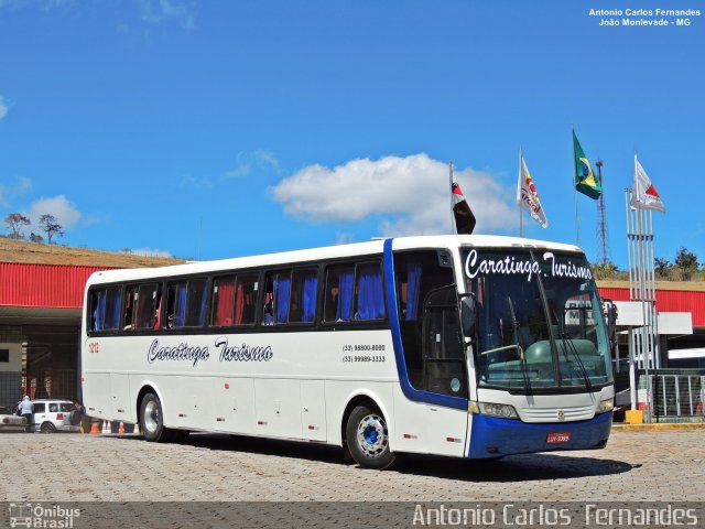 Caratinga Turismo 1212 na cidade de João Monlevade, Minas Gerais, Brasil, por Antonio Carlos Fernandes. Número da foto: #5863783.