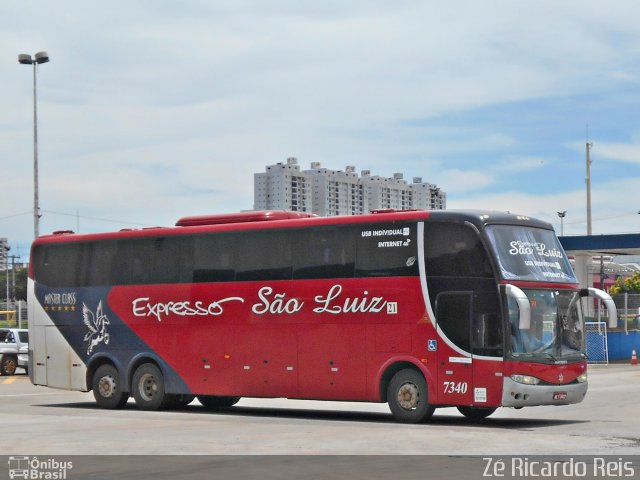 Expresso São Luiz 7340 na cidade de Goiânia, Goiás, Brasil, por Zé Ricardo Reis. ID da foto: 5864806.