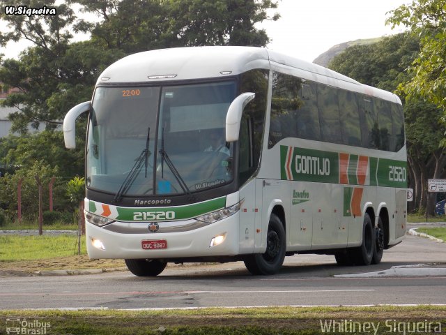 Empresa Gontijo de Transportes 21520 na cidade de Vitória, Espírito Santo, Brasil, por Whitiney Siqueira. ID da foto: 5863840.