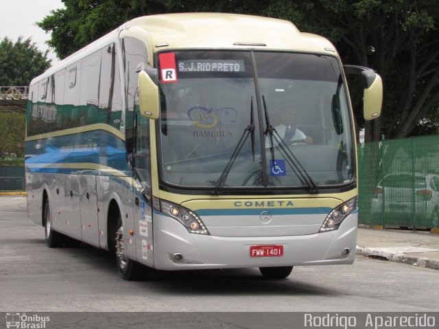 Viação Cometa 1401 na cidade de São Paulo, São Paulo, Brasil, por Rodrigo  Aparecido. Número da foto: #5864943.