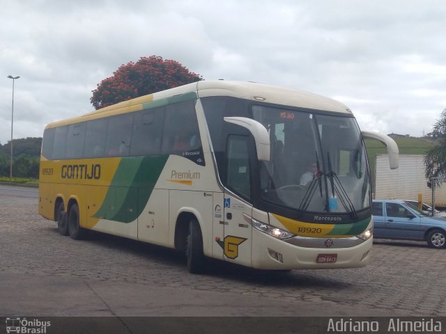 Empresa Gontijo de Transportes 18920 na cidade de João Monlevade, Minas Gerais, Brasil, por Adriano  Almeida. Número da foto: #5909925.