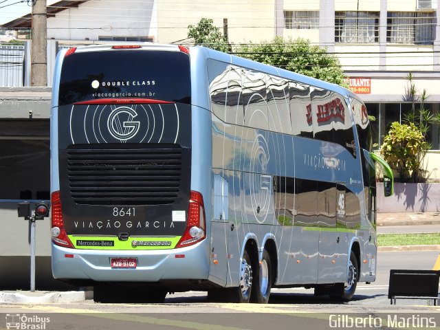 Viação Garcia 8641 na cidade de Londrina, Paraná, Brasil, por Gilberto Martins. ID da foto: 5913117.