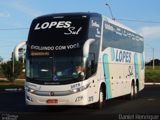 LopeSul Transportes - Lopes e Oliveira Transportes e Turismo - Lopes Sul 2078 na cidade de Rio Verde, Goiás, Brasil, por Daniel Henrique. Número da foto: #5910500.