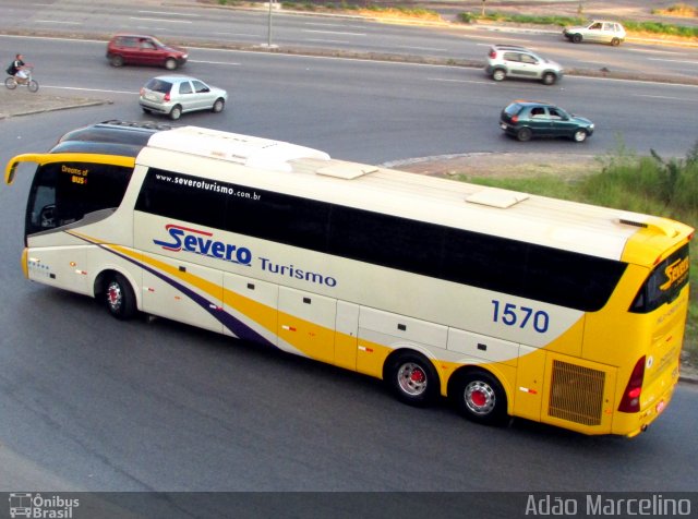 Severo Turismo 1570 na cidade de Belo Horizonte, Minas Gerais, Brasil, por Adão Raimundo Marcelino. ID da foto: 5912781.