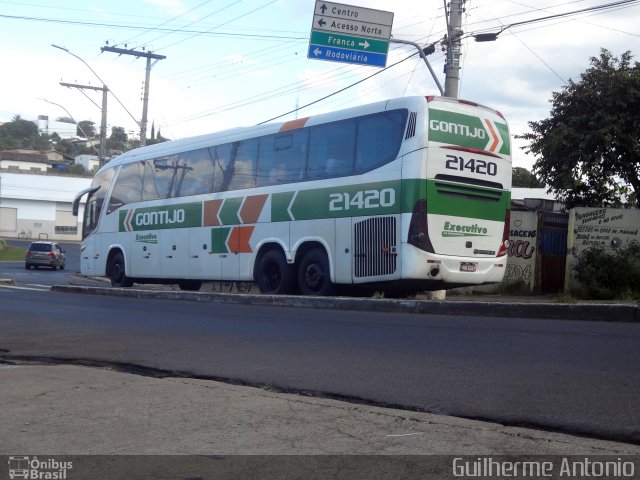 Empresa Gontijo de Transportes 21420 na cidade de Araxá, Minas Gerais, Brasil, por Guilherme Antonio. Número da foto: #5910932.