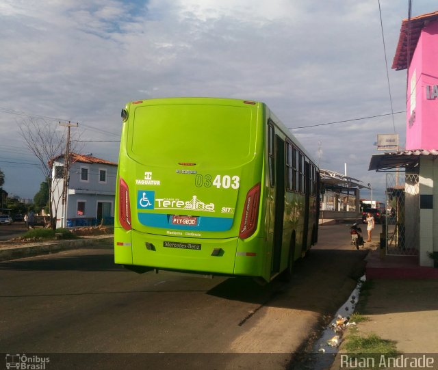 Taguatur - Taguatinga Transporte e Turismo 03403 na cidade de Teresina, Piauí, Brasil, por Ruan Silva Andrade. Número da foto: #5931148.