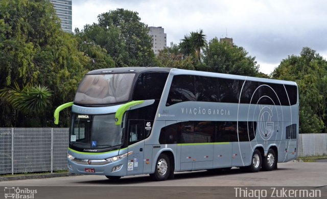 Viação Garcia 8631 na cidade de Curitiba, Paraná, Brasil, por Thiago Oliveira Zukerman. ID da foto: 5931879.