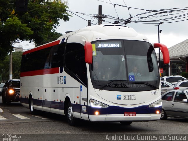 Breda Transportes e Serviços 1703 na cidade de São Paulo, São Paulo, Brasil, por André Luiz Gomes de Souza. ID da foto: 5931419.